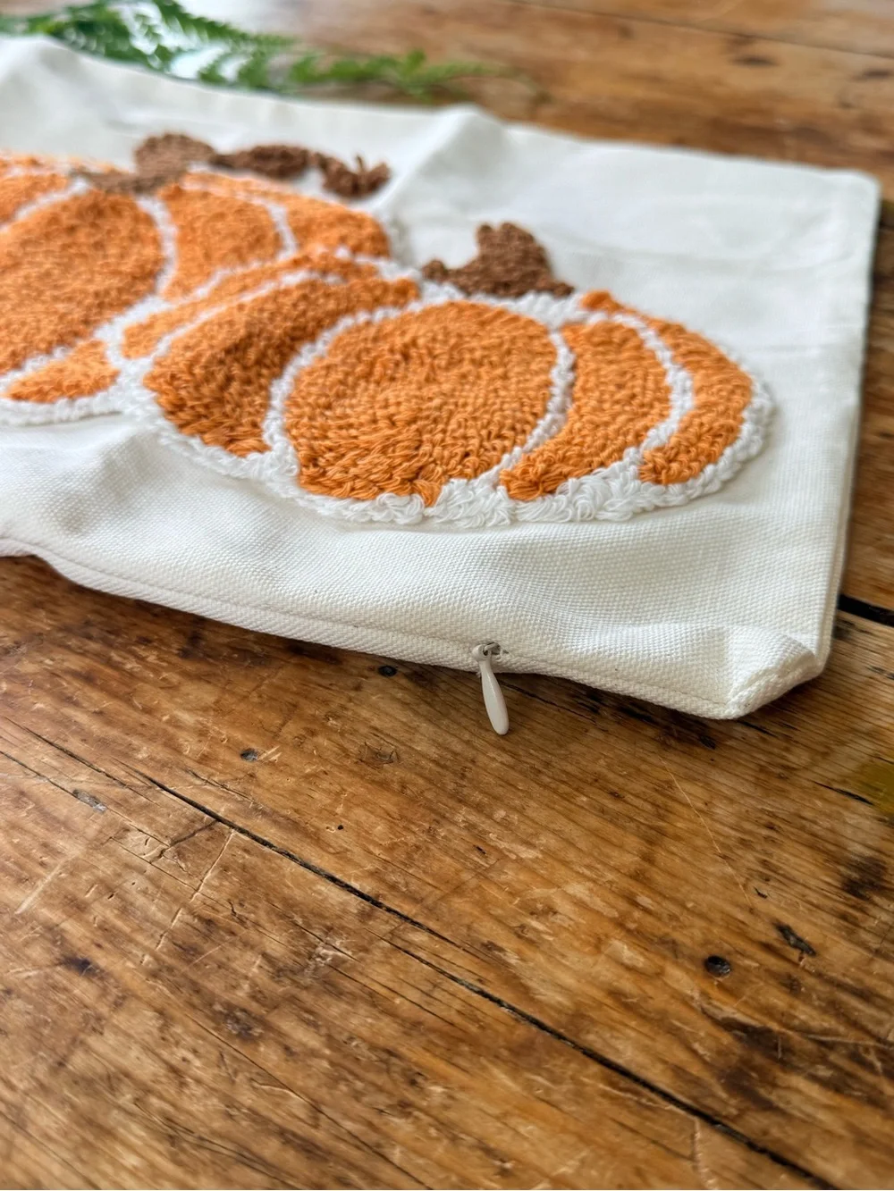 Autumn Pumpkin Pillow Cover - Orange & Brown